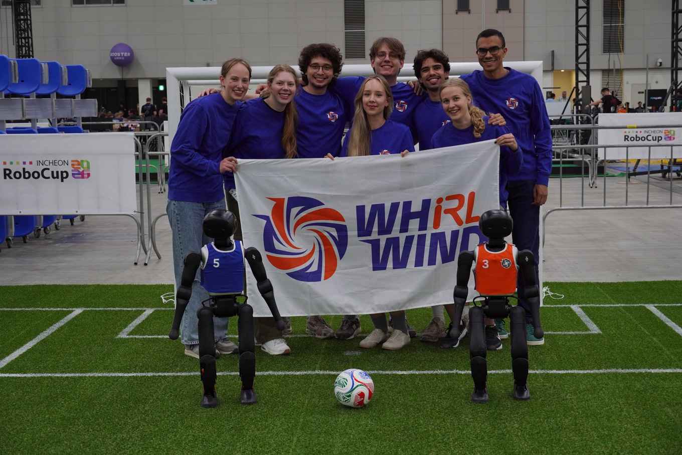 8 members of the whIRLwind team in Incheon, South Korea