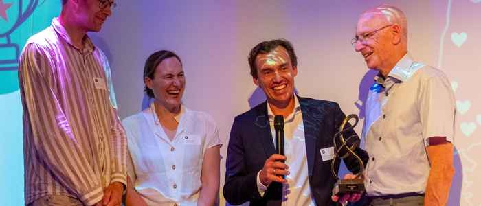 Rob de Lind van Wijngaarden (2nd from right)